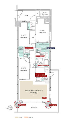 クレストフォルム横浜踊場 間取り B-I