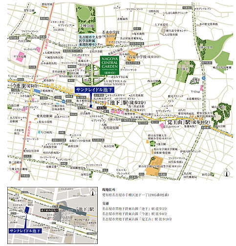 サンクレイドル池下 現地案内図