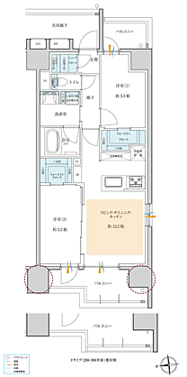 サンクレイドル浅草III 間取り F