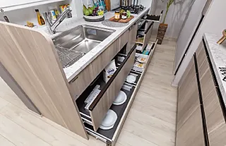 サンクレイドル桶川II スライド式キャビネット