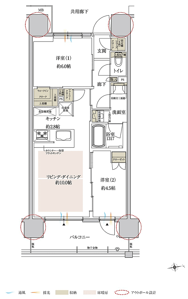 サンクレイドル岸和田春木 間取り B