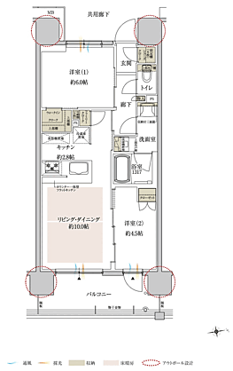 サンクレイドル岸和田春木 間取り B