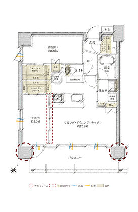 サンクレイドル荒川熊野前 間取り A