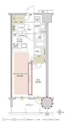 サンクレイドル五反野レジデンス 間取り H