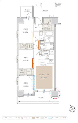 サンクレイドル船堀IV 間取り A（2～10階）