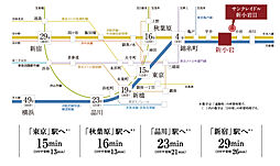サンクレイドル新小岩II アクセス図