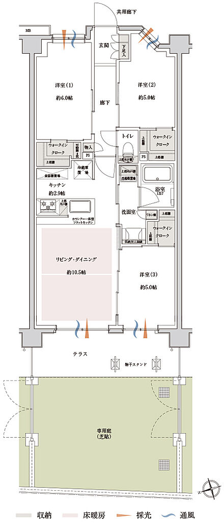 サンクレイドル新小岩II 間取り Cg