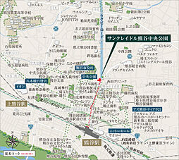サンクレイドル熊谷中央公園 現地案内図