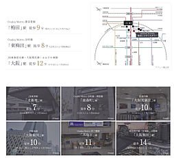 グランドメゾン梅田レジデンスタワー アクセス図