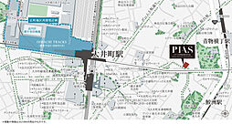 ピアース大井仙台坂Hill Top 現地案内図