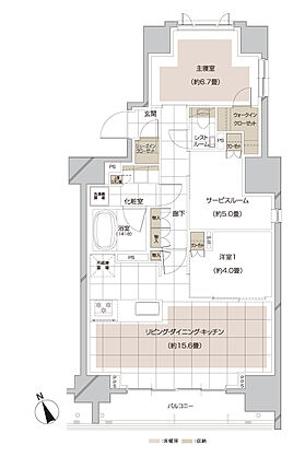 ピアース大井仙台坂Hill Top 間取り D