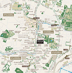 ピアース麻布十番ヴィアーレ 現地案内図