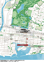 ワコーレ グラン明石フロント（明石駅前プロジェクト） 現地案内図