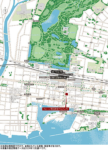 ワコーレ グラン明石フロント（明石駅前プロジェクト） 現地案内図