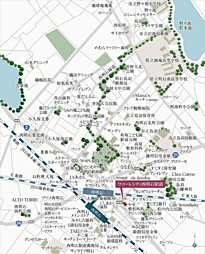 ワコーレシティ西明石駅前 現地案内図