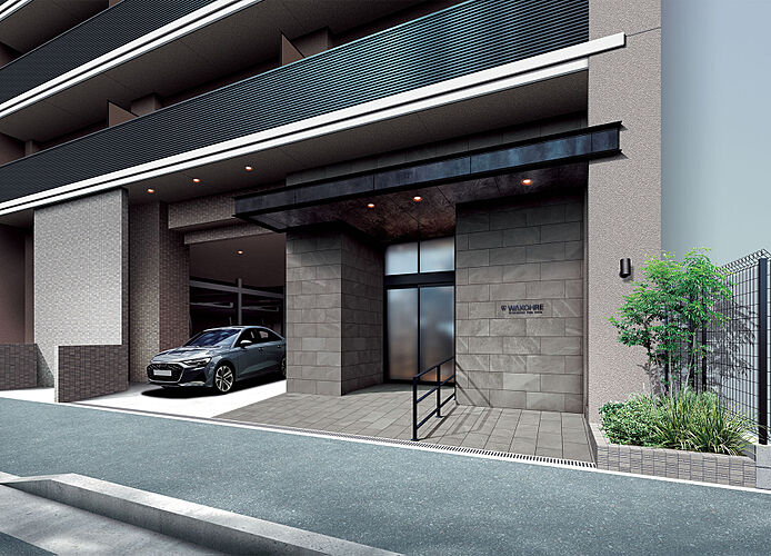 ワコーレ西明石パークビスタ エントランスアプローチ完成予想図