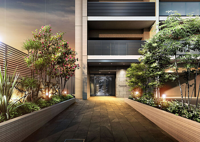 ワコーレ西明石クオリアコート エントランスアプローチ完成予想図