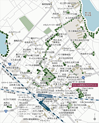 ワコーレ西明石クオリアコート 現地案内図