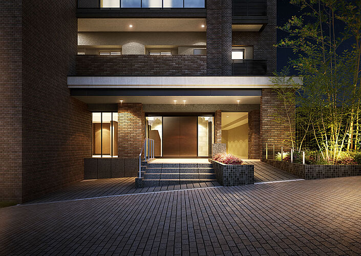 ワコーレ王子公園ミュージアムロード エントランスアプローチ完成予想図