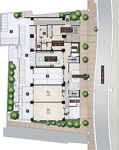 ワコーレ王子公園ミュージアムロード 共用部