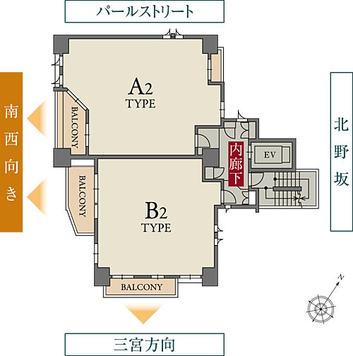 ワコーレ北野坂リアンツィオ 共用部