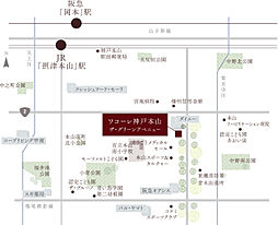 ワコーレ神戸本山ザ・グリーンアベニュー 現地案内図