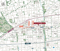 ワコーレ王子公園ソレイル 現地案内図