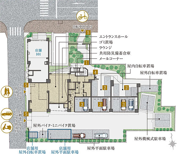 レ・ジェイド西宮ミッドプレイス 共用部