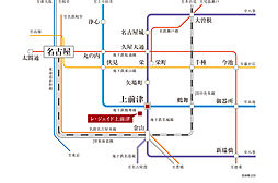 レ・ジェイド上前津 アクセス図