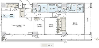 レ・ジェイド大阪梅田 間取り X