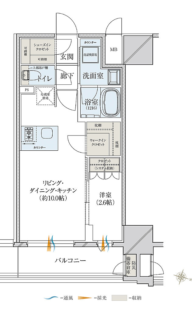 レ・ジェイド大阪梅田 間取り I