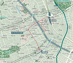カーサソサエティ目黒 現地案内図
