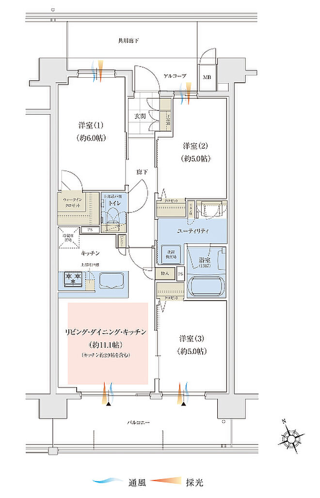 ユニハイム加古川つつじ野GATE 間取り B