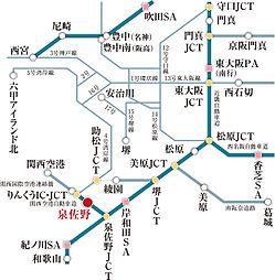 ユニハイム日根野レジデンス アクセス図