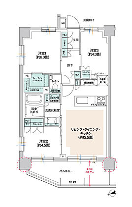 ウィルローズ府中緑町 間取り 【第2期5次】G