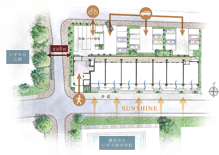 ベルジェンド横濱いずみ野 共用部