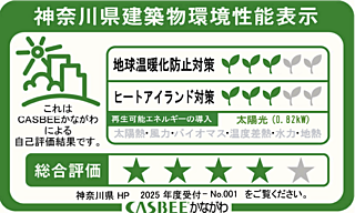 ベルジェンド海老名ミッドマークス/センタープレイス 神奈川県建築物環境性能表示