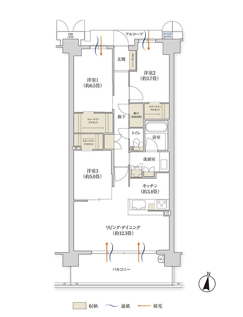 学園前北地区開発マンションプロジェクト（THE　1st　STAGE） 間取り NN