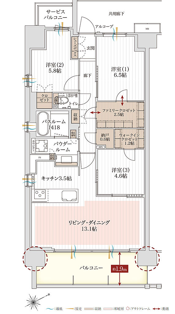 アルファステイツ市川下総中山 間取り D【PREMIUM PLAN】