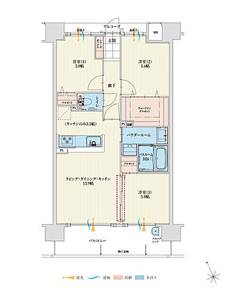 アルファステイツ四日市芝田 間取り E【PLAN B】