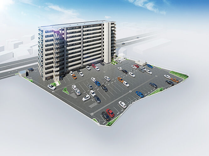 アルファステイツ北谷伊平 外観完成予想CG