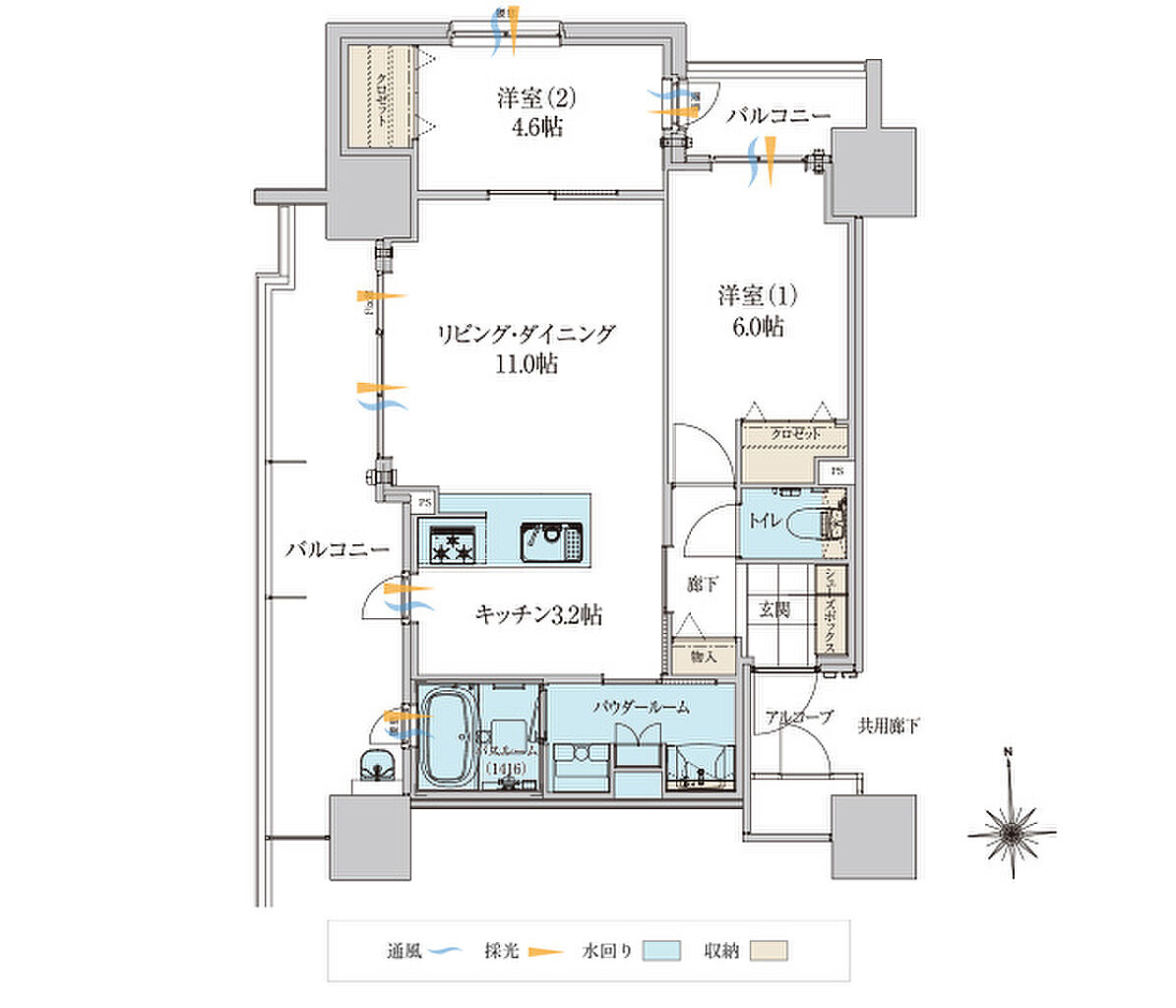 アルファガーデン岡山城下 間取り A