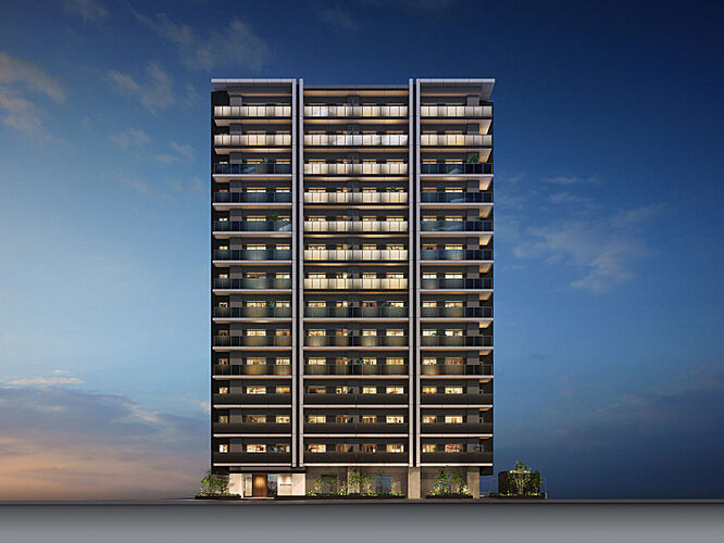 アルファステイツ大元中央公園 外観完成予想図