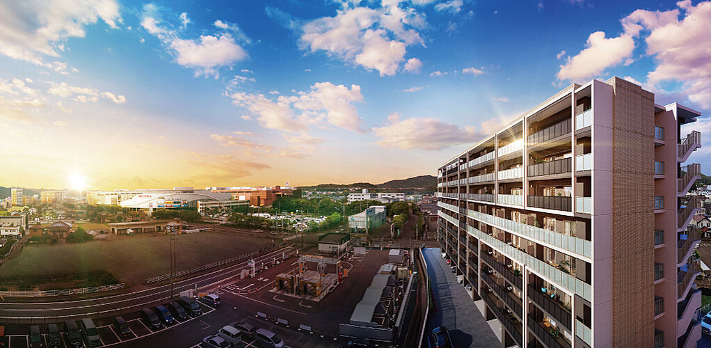 アルファステイツ筑紫野 外観完成予想CG