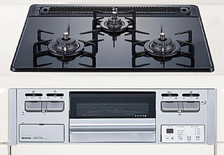 アルファステイツ新潟駅南口 3口ガラストップコンロ