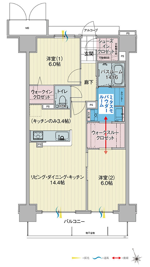 アルファスマート姫路駅南 間取り C