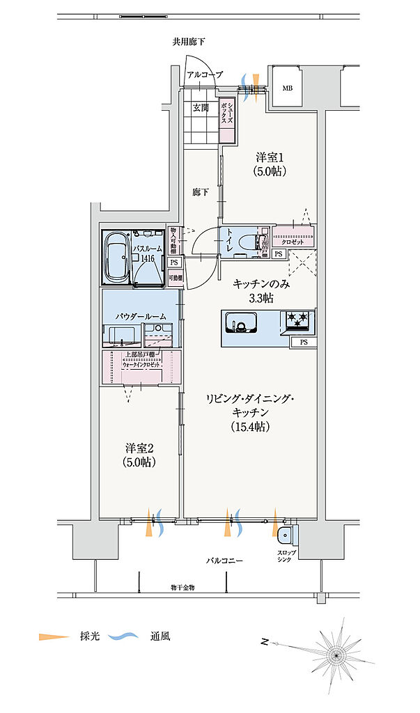 アルファステイツ下松桜町 間取り B