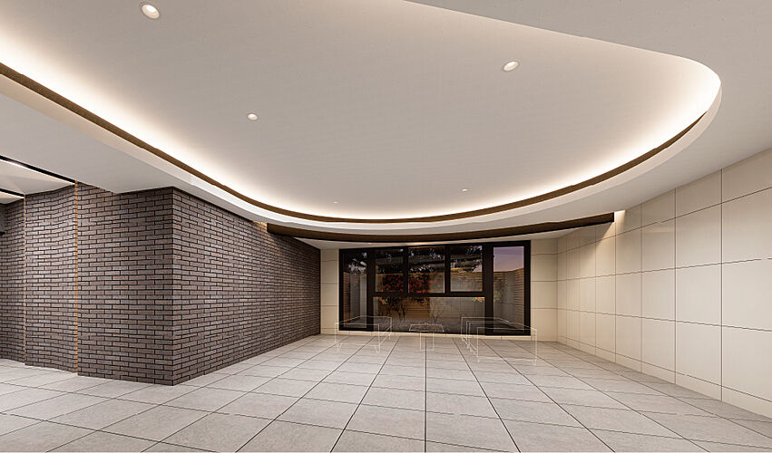 アルファステイツ伊川谷駅前 エントランスホール完成予想図