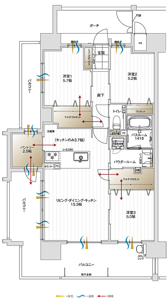 アルファステイツ鷹匠町 間取り A1