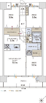 アルファステイツ博多サウス 間取り C